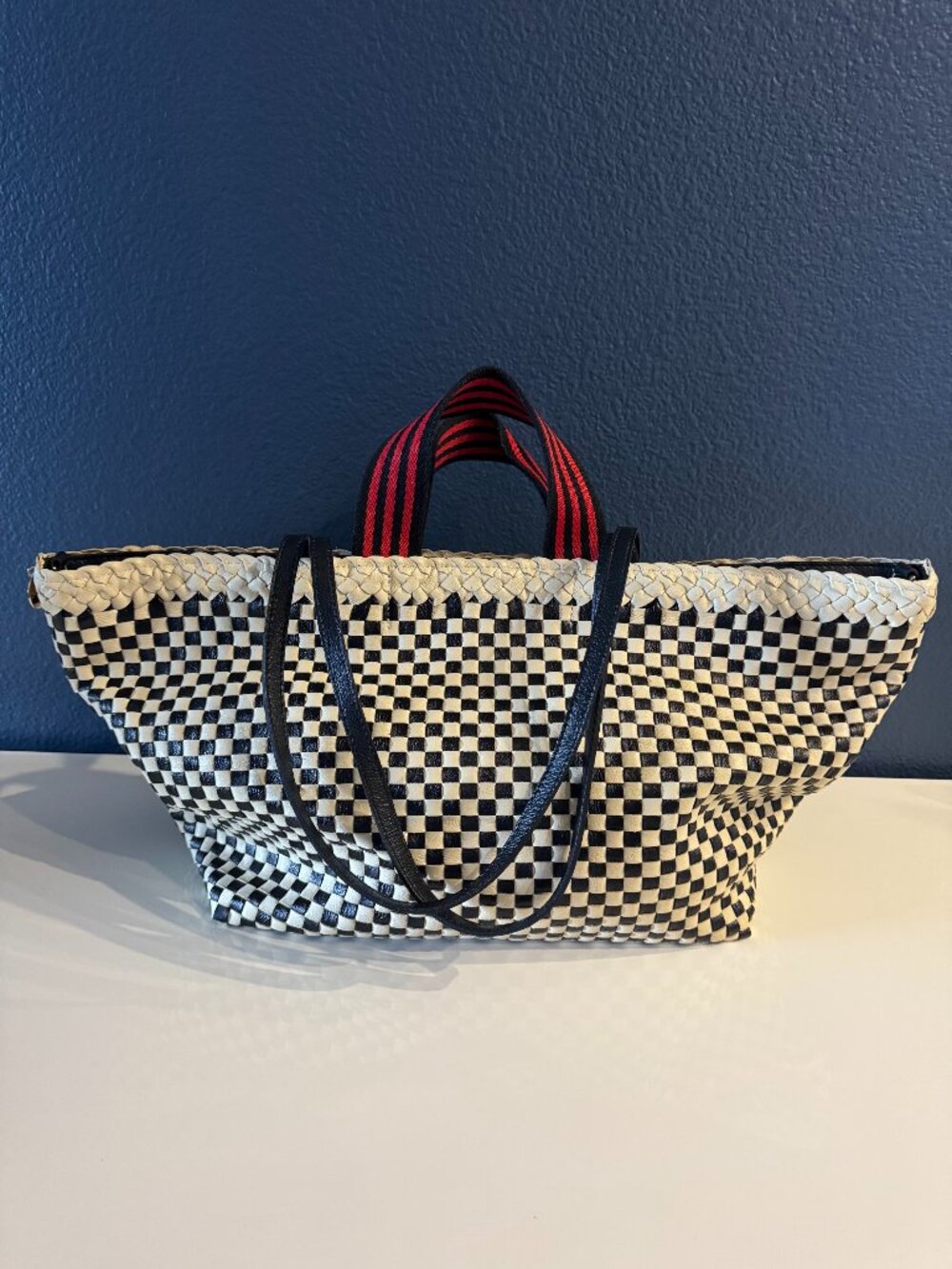 Clare V Checkered Bateau Tote